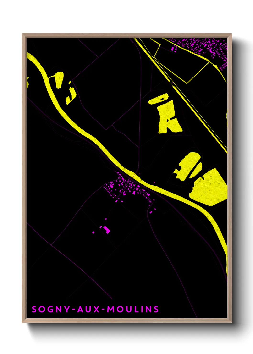 Un poster carteSogny-aux-Moulins