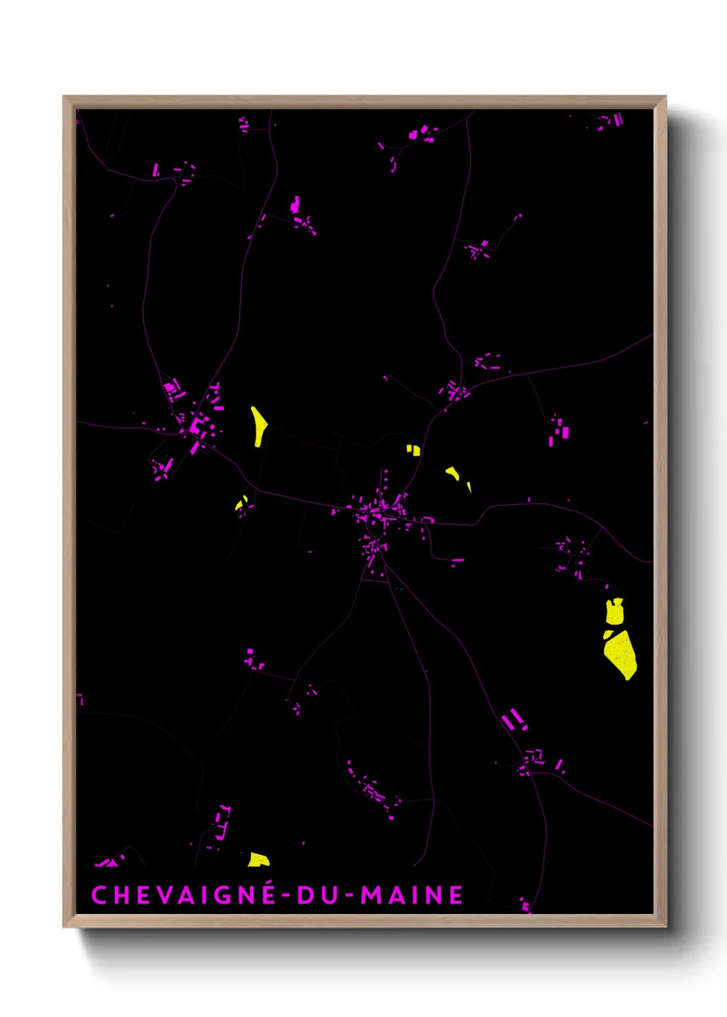 Un poster carteChevaigné-du-Maine