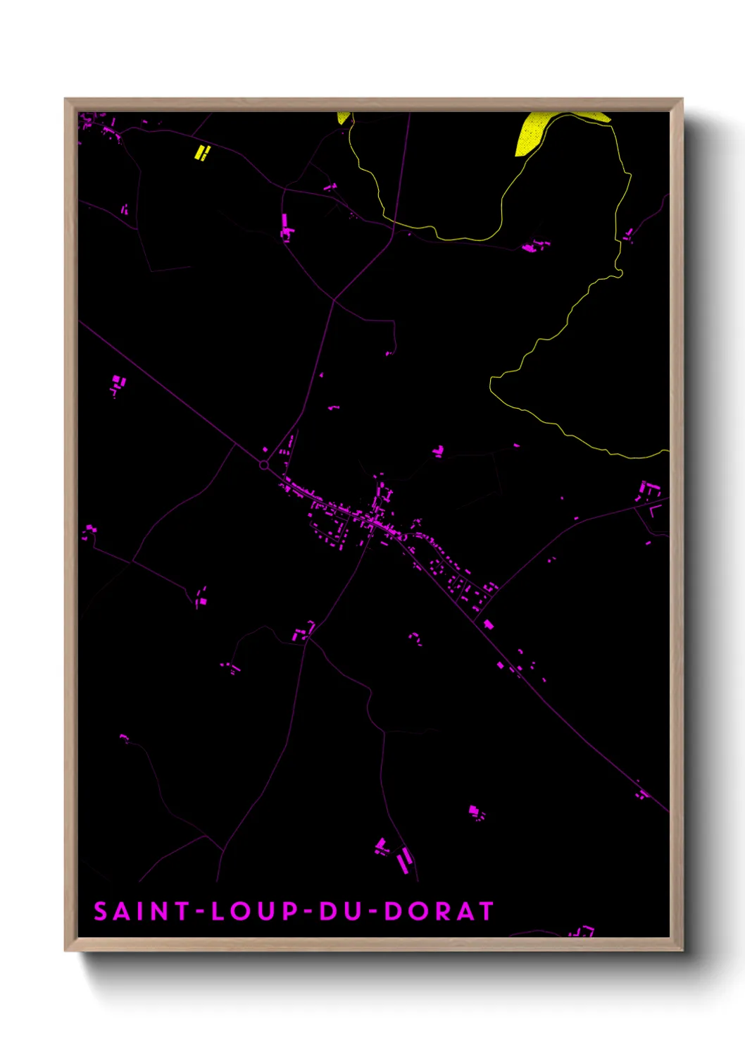 Un poster carteSaint-Loup-du-Dorat