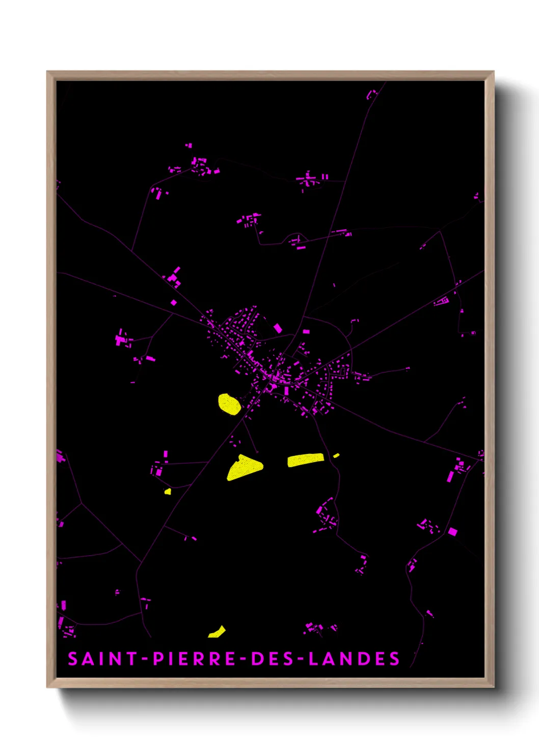 Un poster carteSaint-Pierre-des-Landes