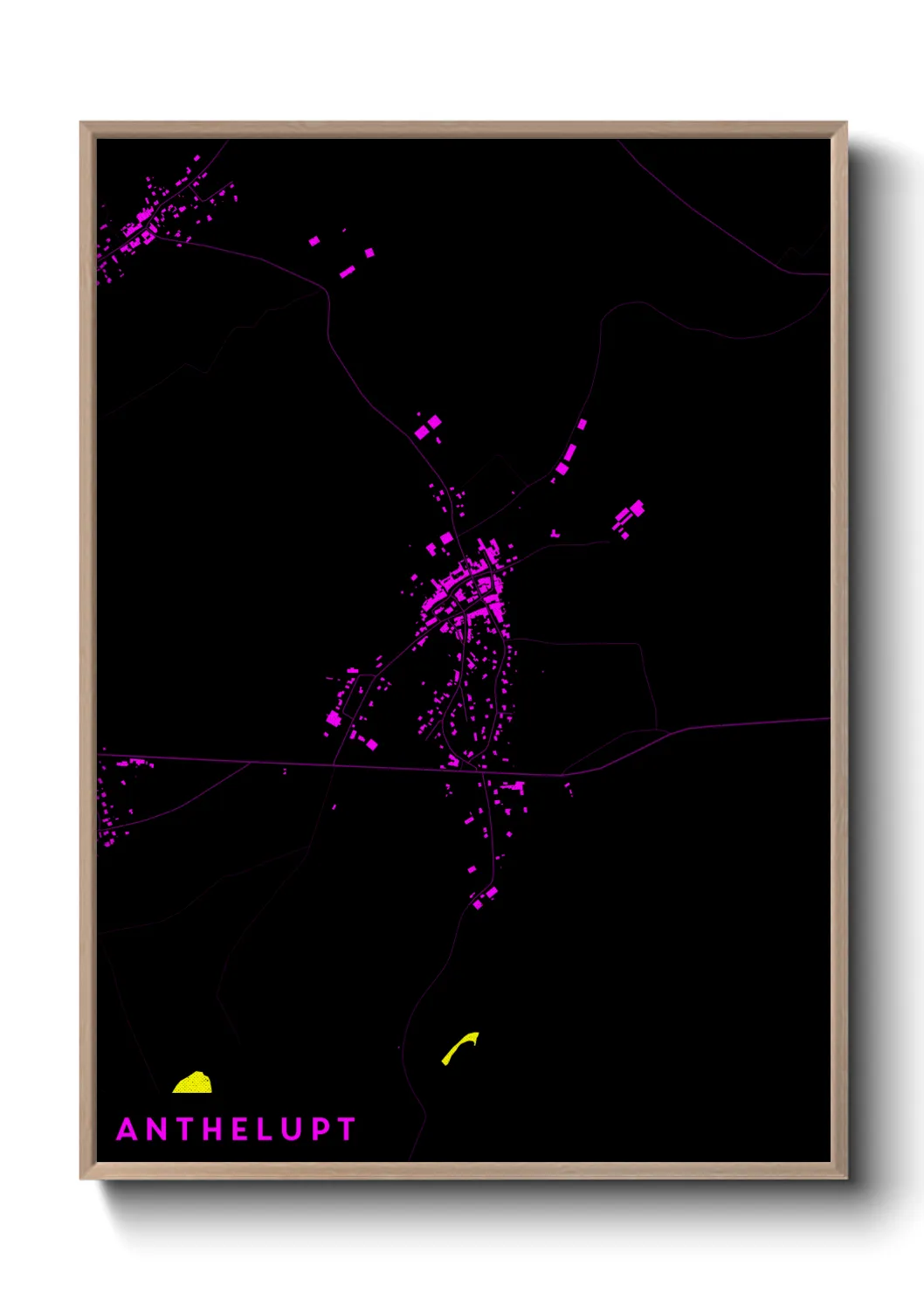 Une affiche de carte sur Anthelupt
