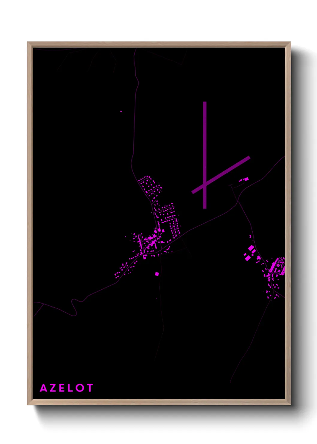 Une affiche de carte sur Azelot