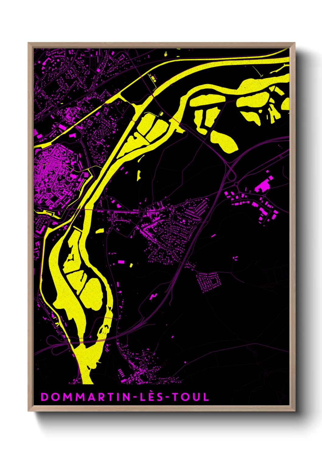 Un poster carteDommartin-lès-Toul