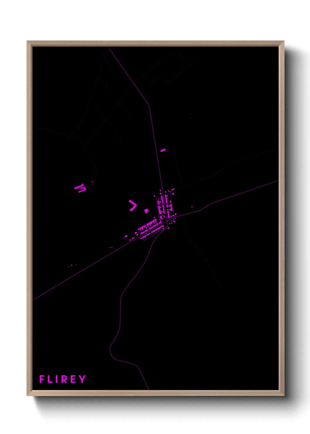 Une affiche de carte sur Flirey