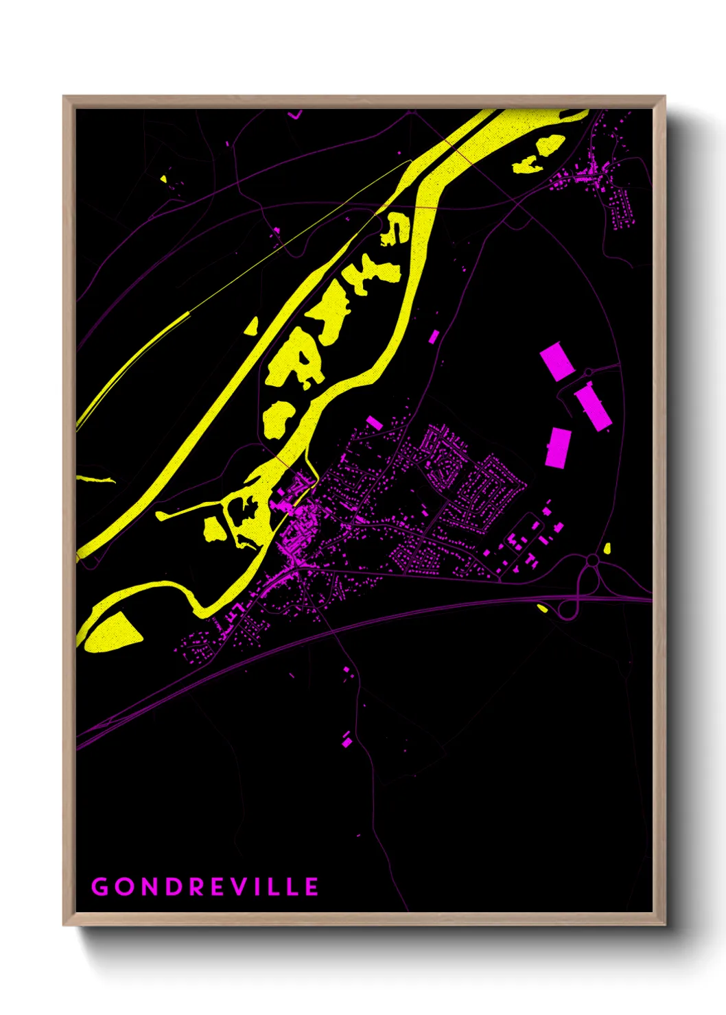 Une affiche de carte sur Gondreville