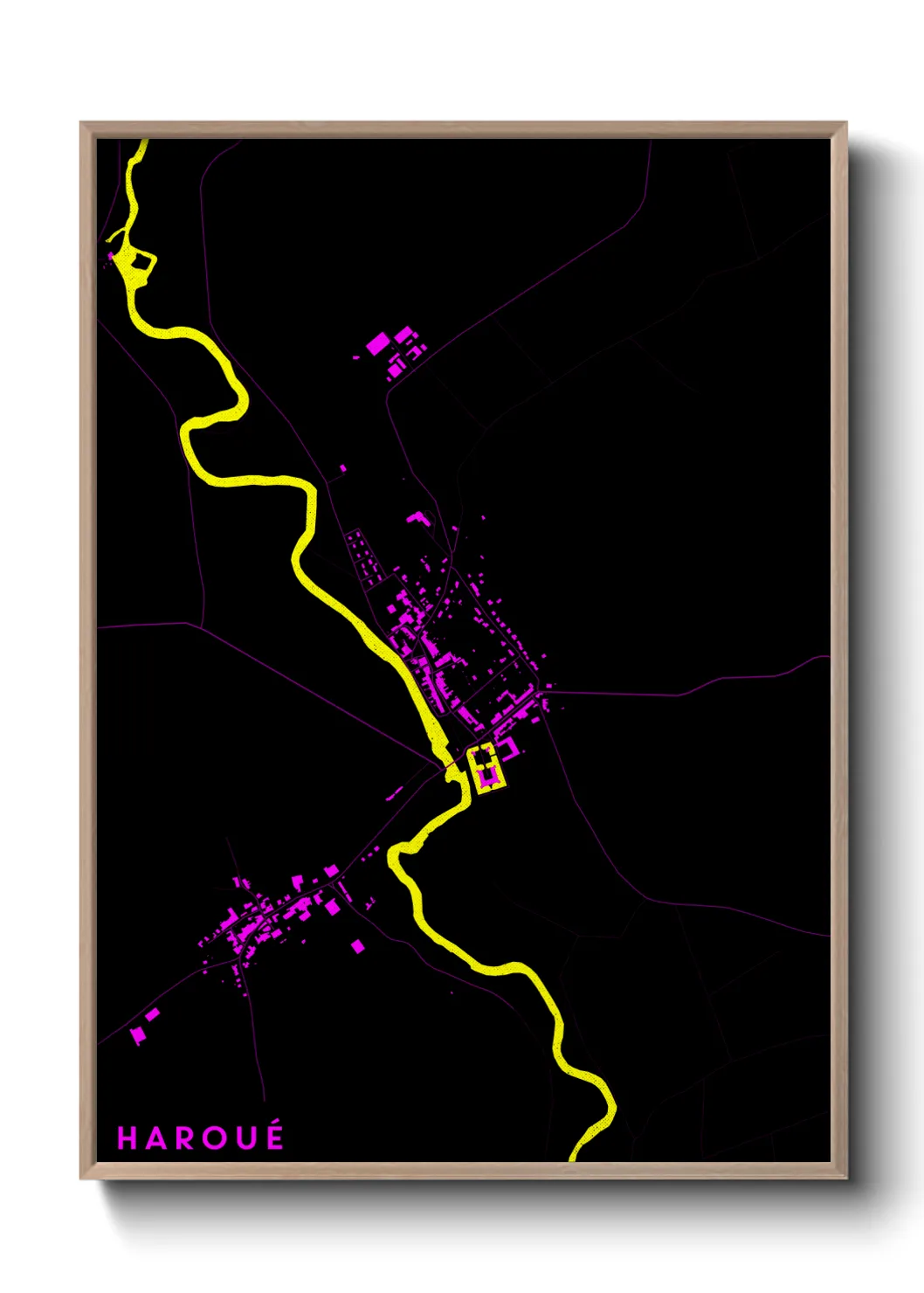 Une affiche de carte sur Haroué