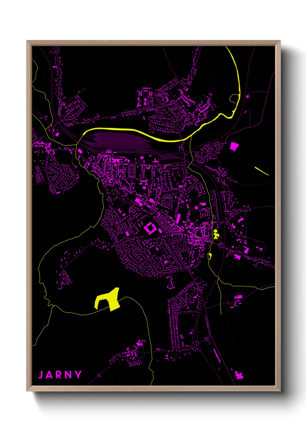 Une affiche de carte sur Jarny