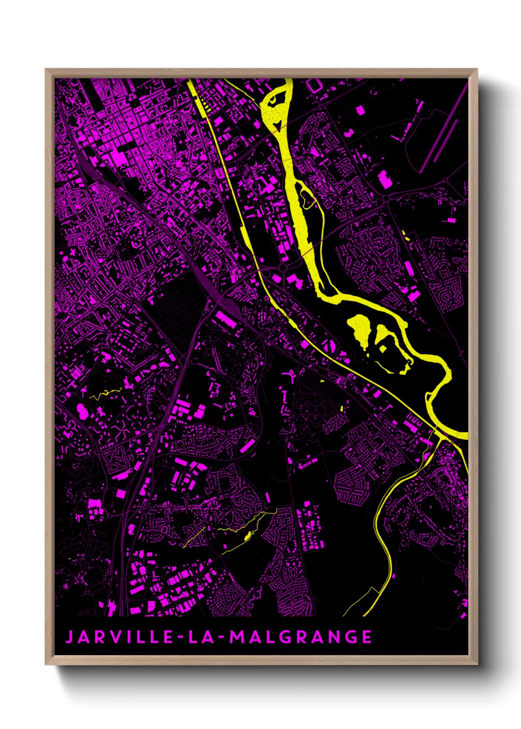 Une affiche de carte sur Jarville-la-Malgrange