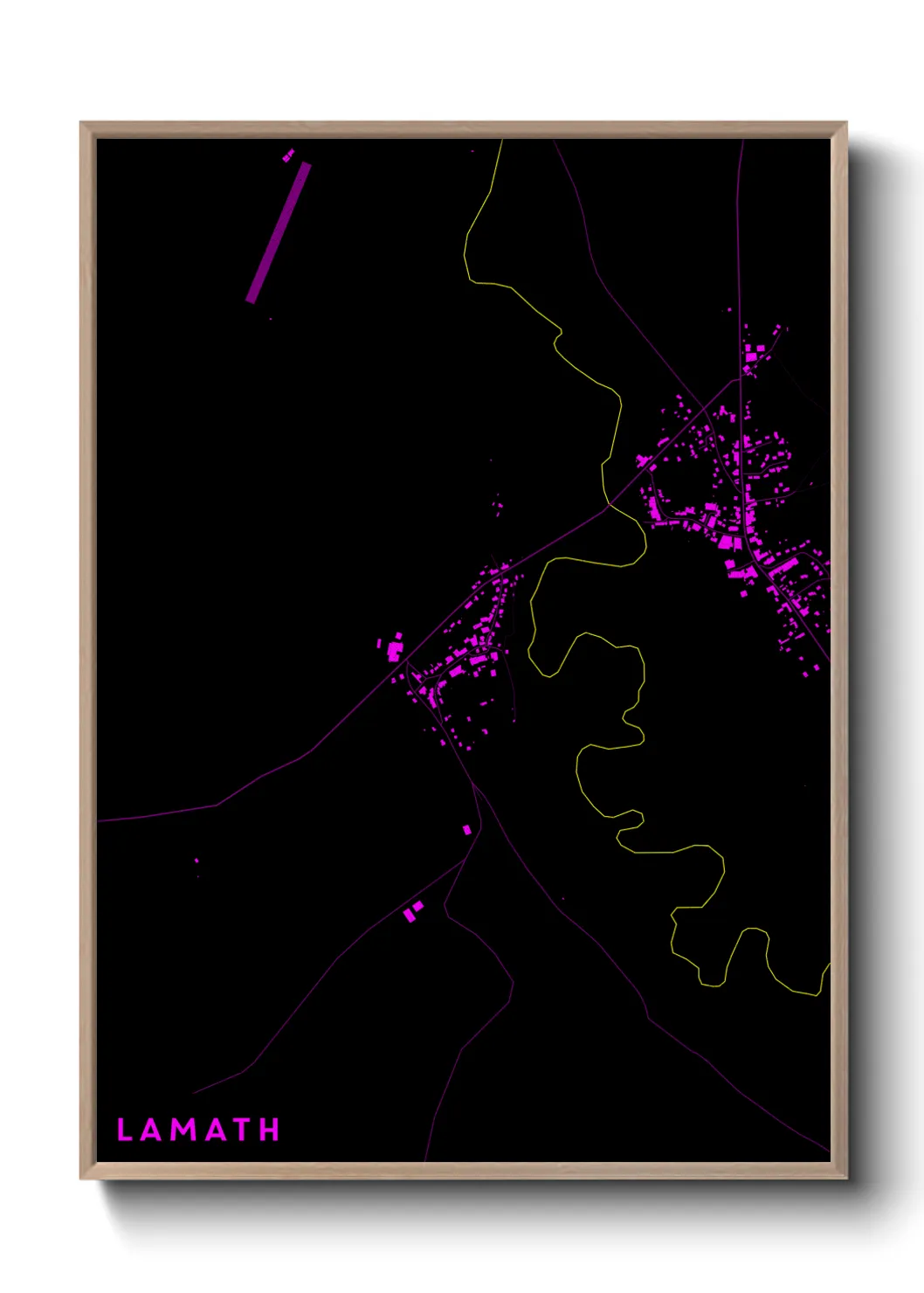 Une affiche de carte sur Lamath