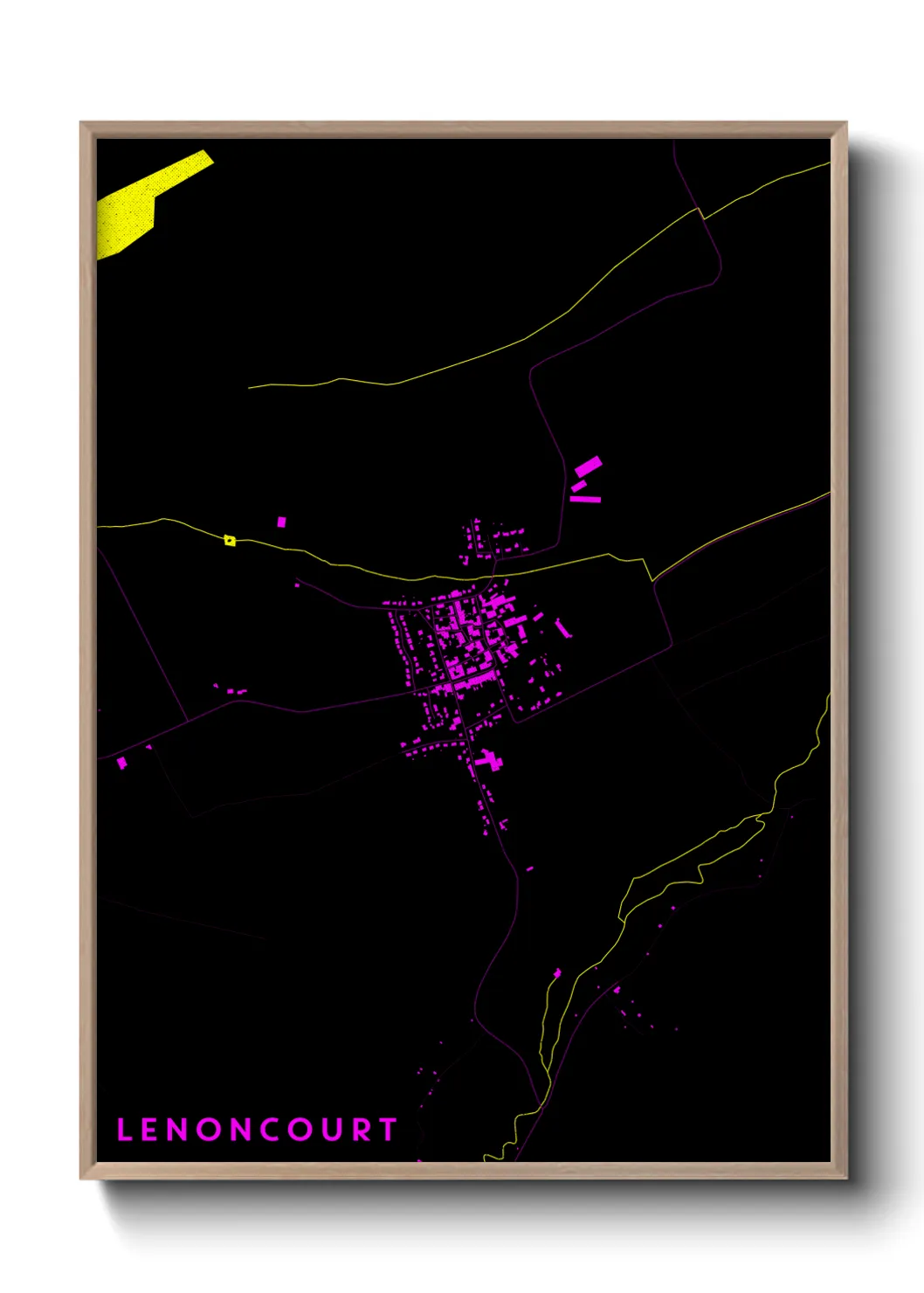 Une affiche de carte sur Lenoncourt