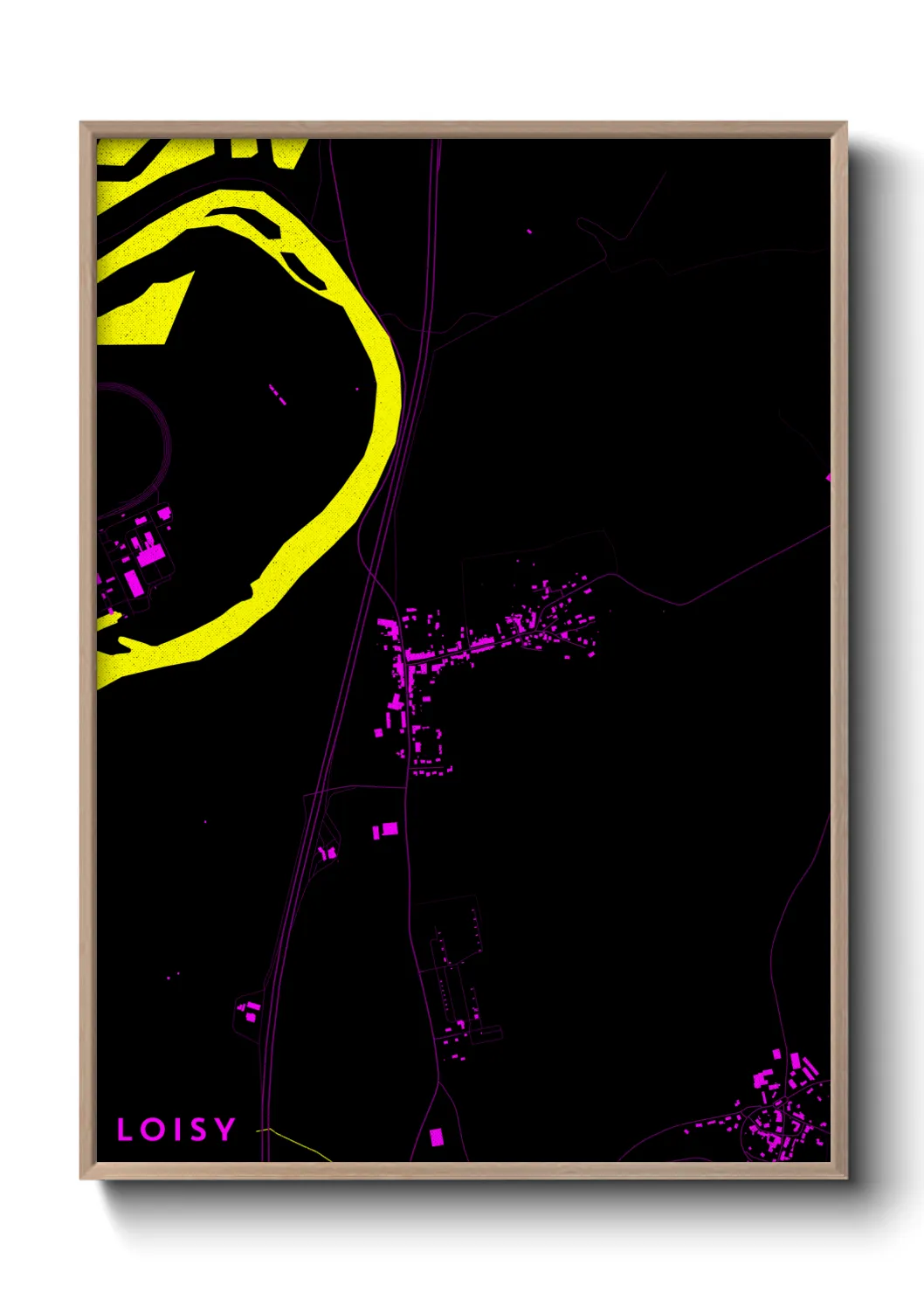 Une affiche de carte sur Loisy