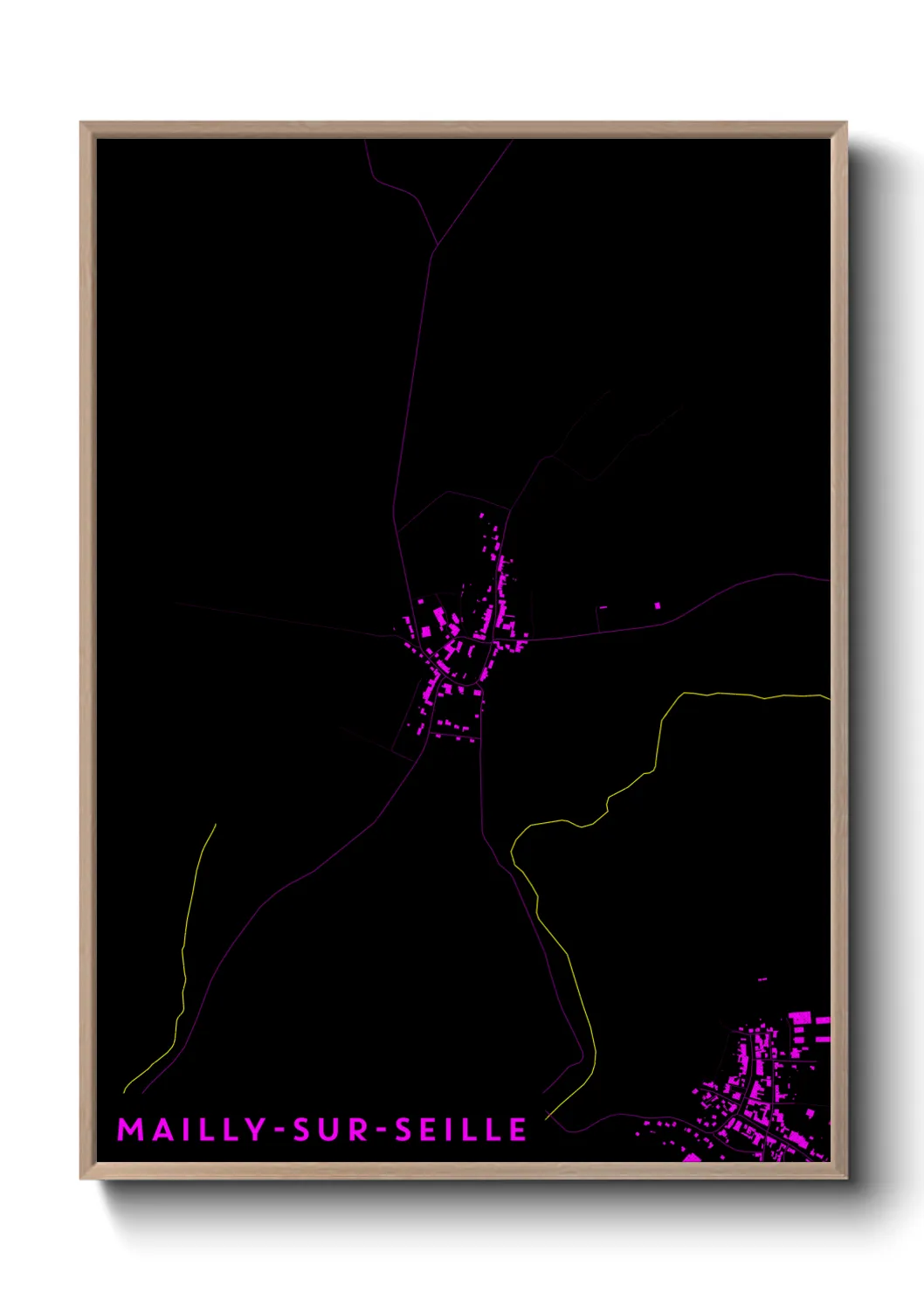Un poster carteMailly-sur-Seille