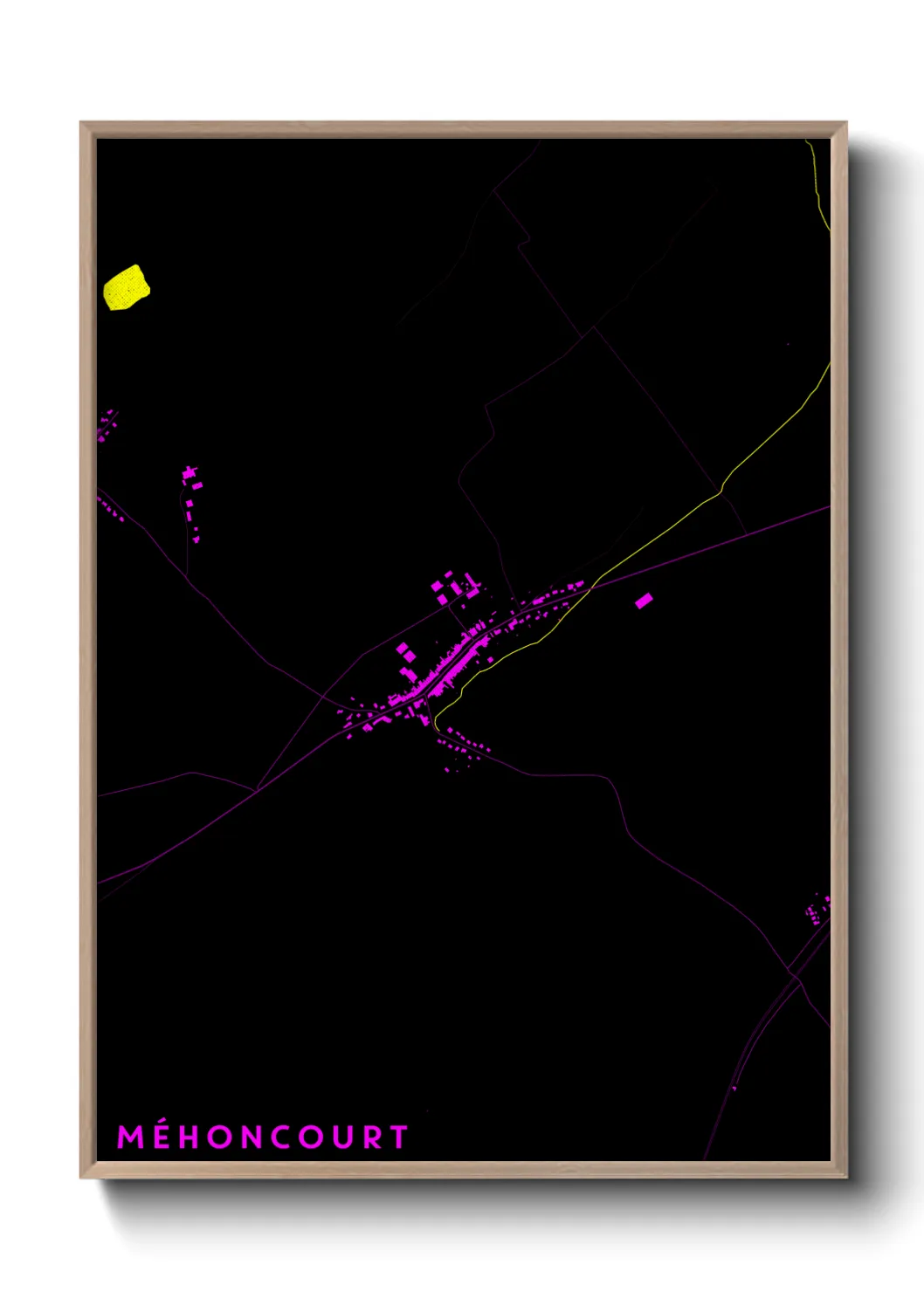 Une affiche de carte sur Méhoncourt