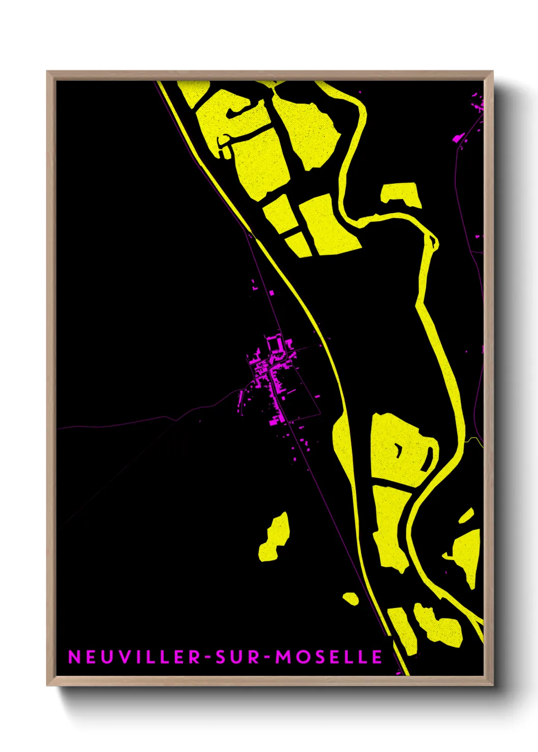 Un poster carteNeuviller-sur-Moselle