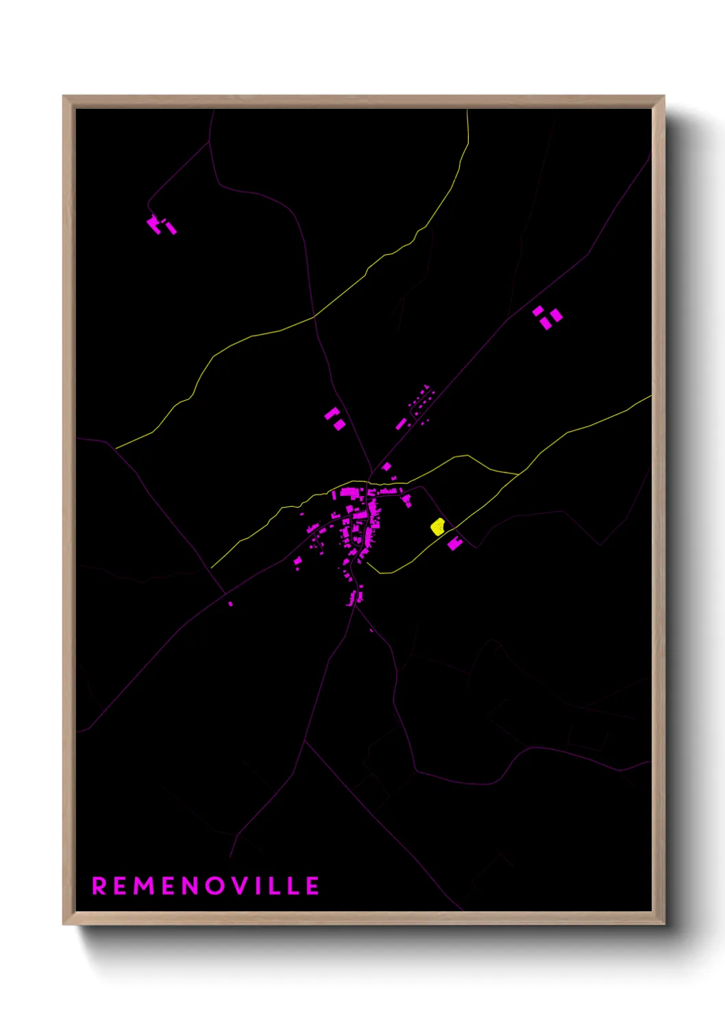 Une affiche de carte sur Remenoville