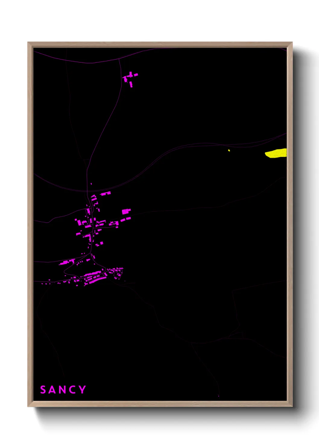 Une affiche de carte sur Sancy