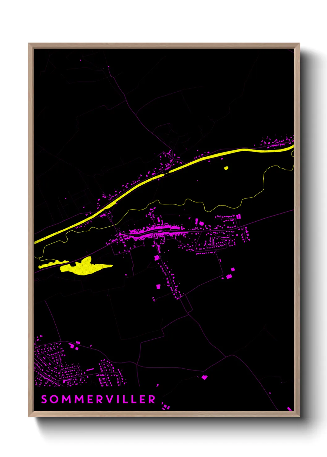 Une affiche de carte sur Sommerviller