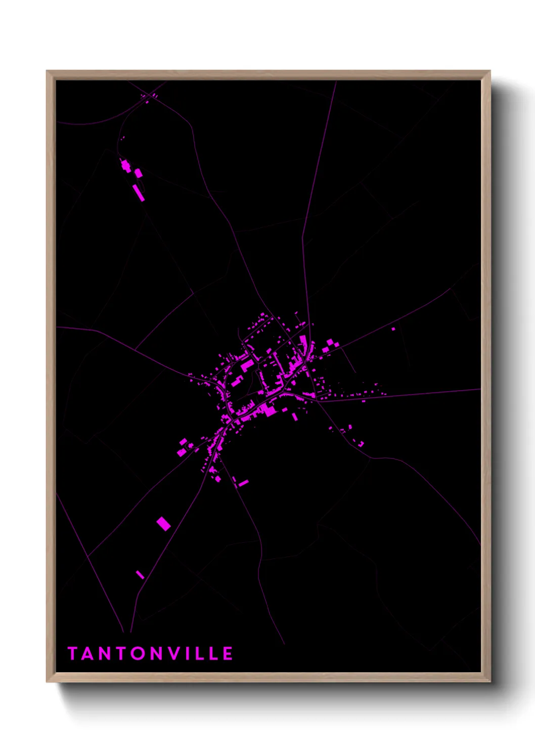 Une affiche de carte sur Tantonville