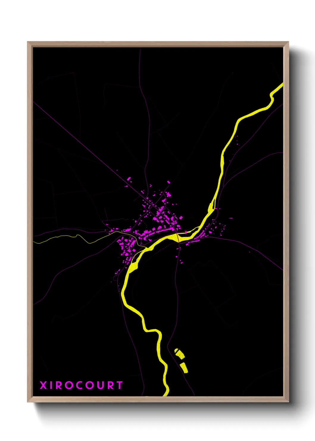 Une affiche de carte sur Xirocourt