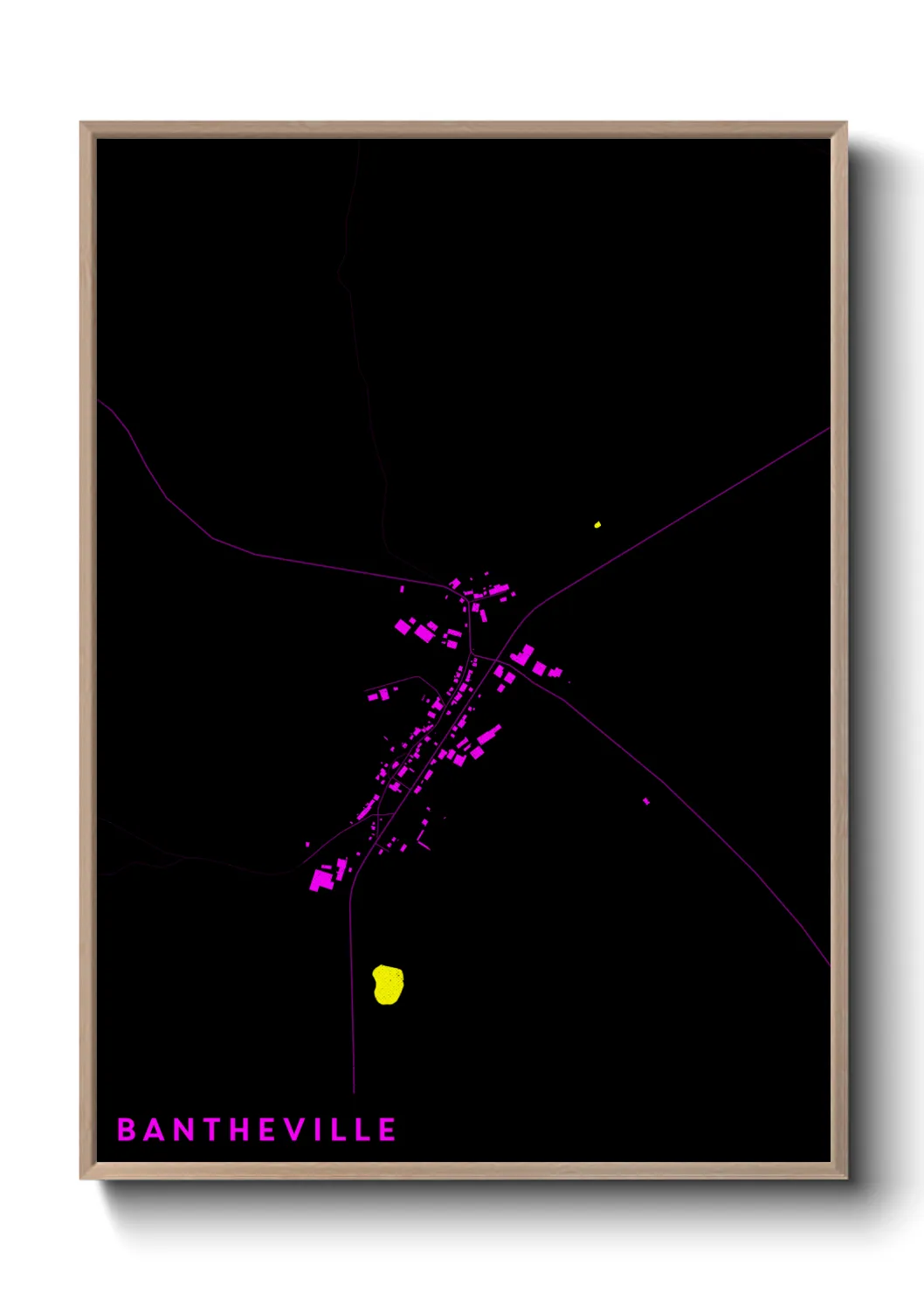 Une affiche de carte sur Bantheville