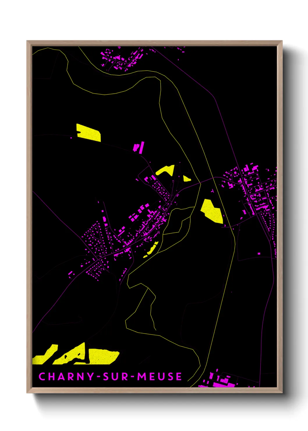 Un poster carteCharny-sur-Meuse