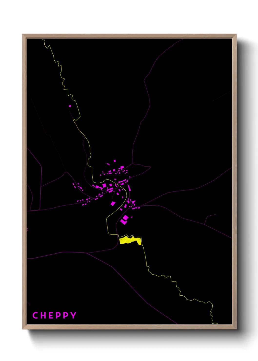 Une affiche de carte sur Cheppy