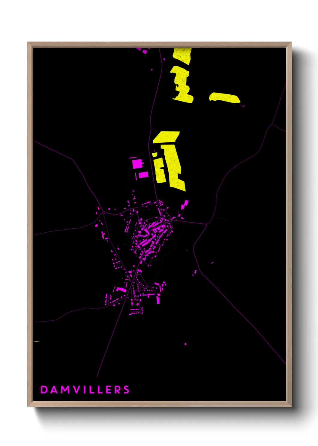 Une affiche de carte sur Damvillers