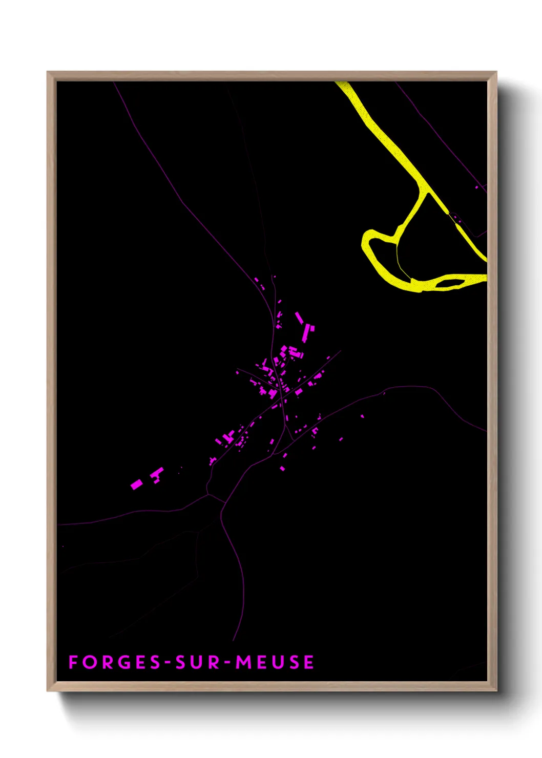Une affiche de carte sur Forges-sur-Meuse
