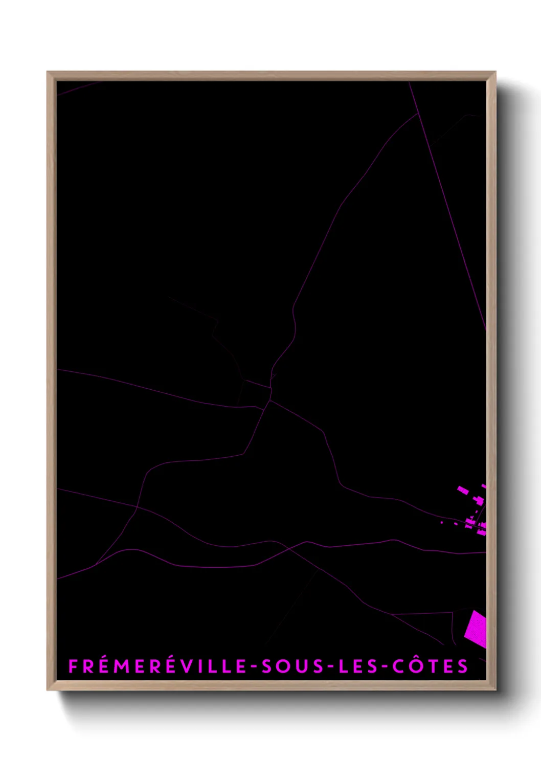 Une affiche de carte sur Frémeréville-sous-les-Côtes