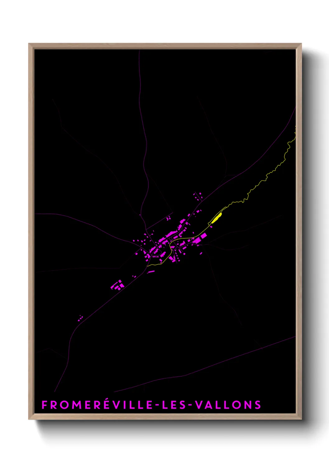 Une affiche de carte sur Fromeréville-les-Vallons