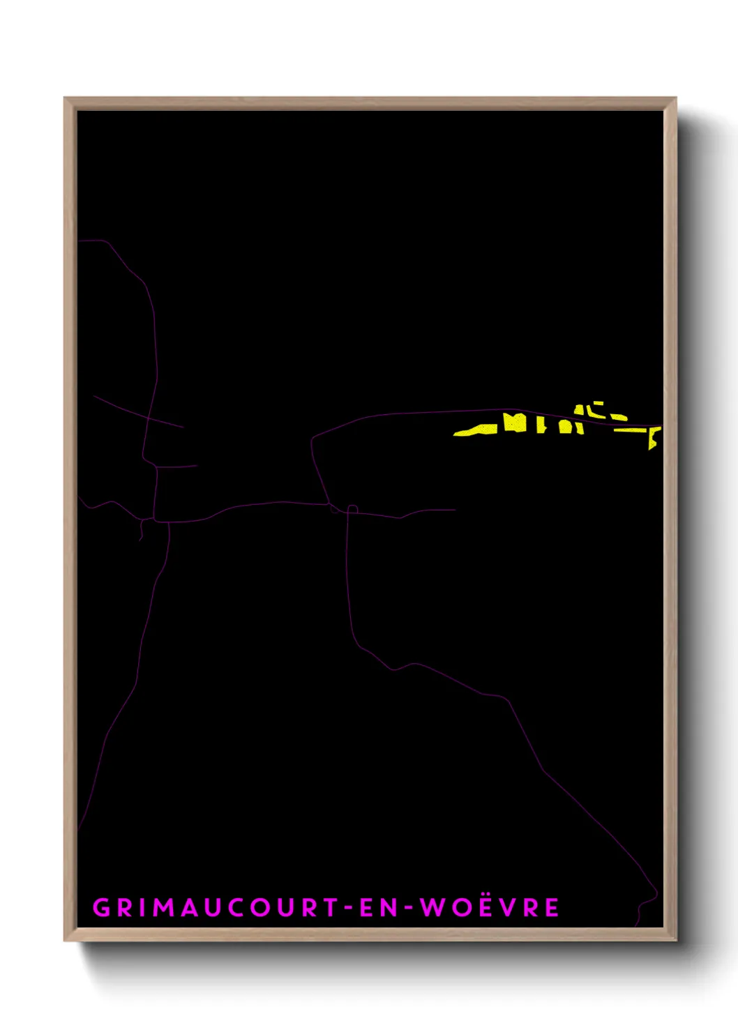 Une affiche de carte sur Grimaucourt-en-Woëvre