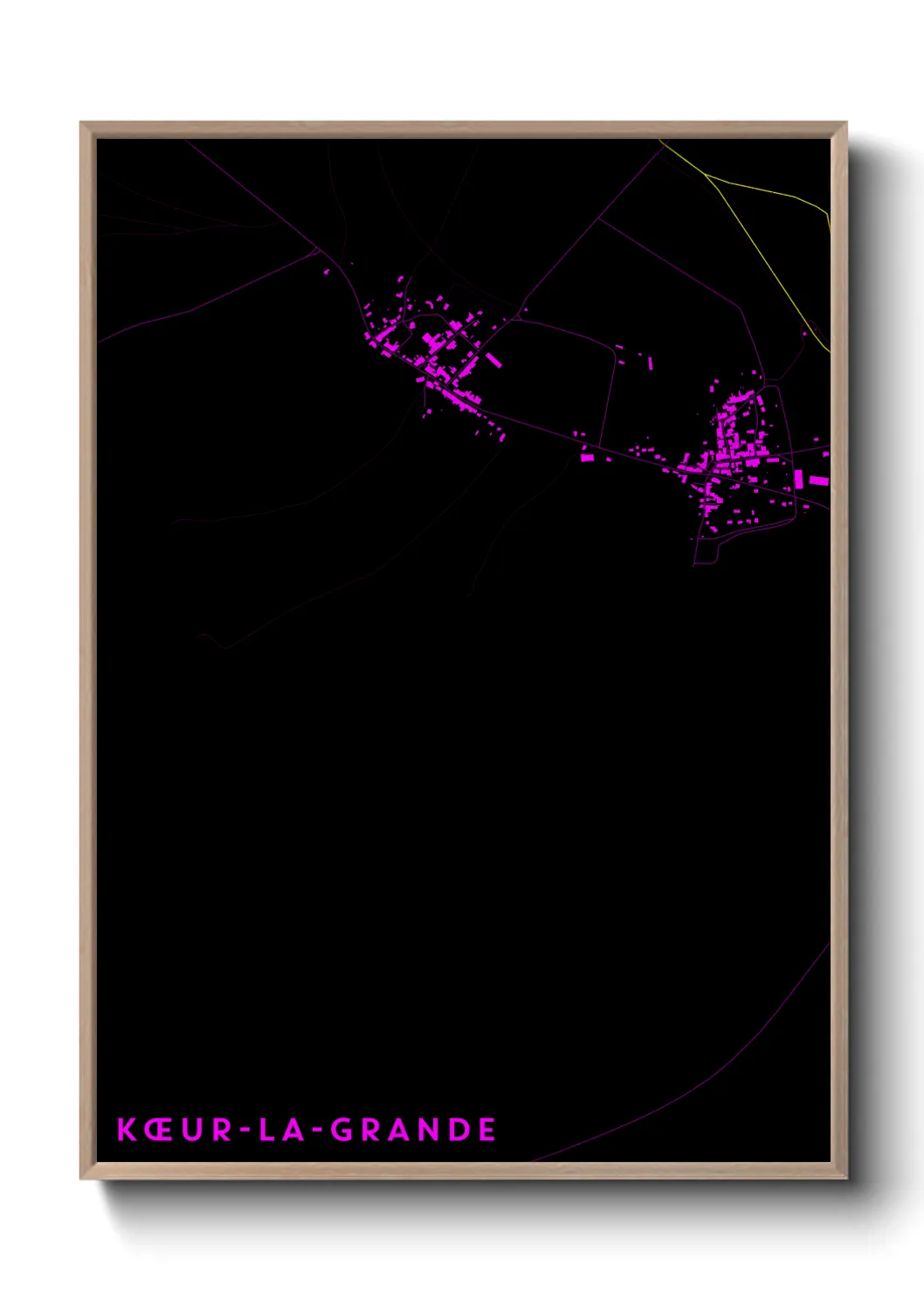 Une affiche de carte sur Kœur-la-Grande
