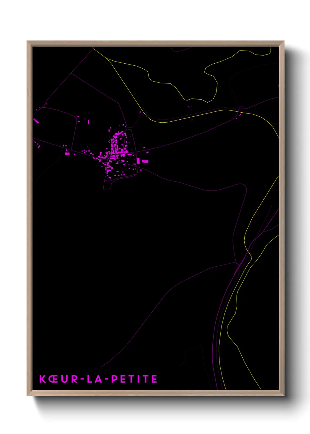 Une affiche de carte sur Kœur-la-Petite