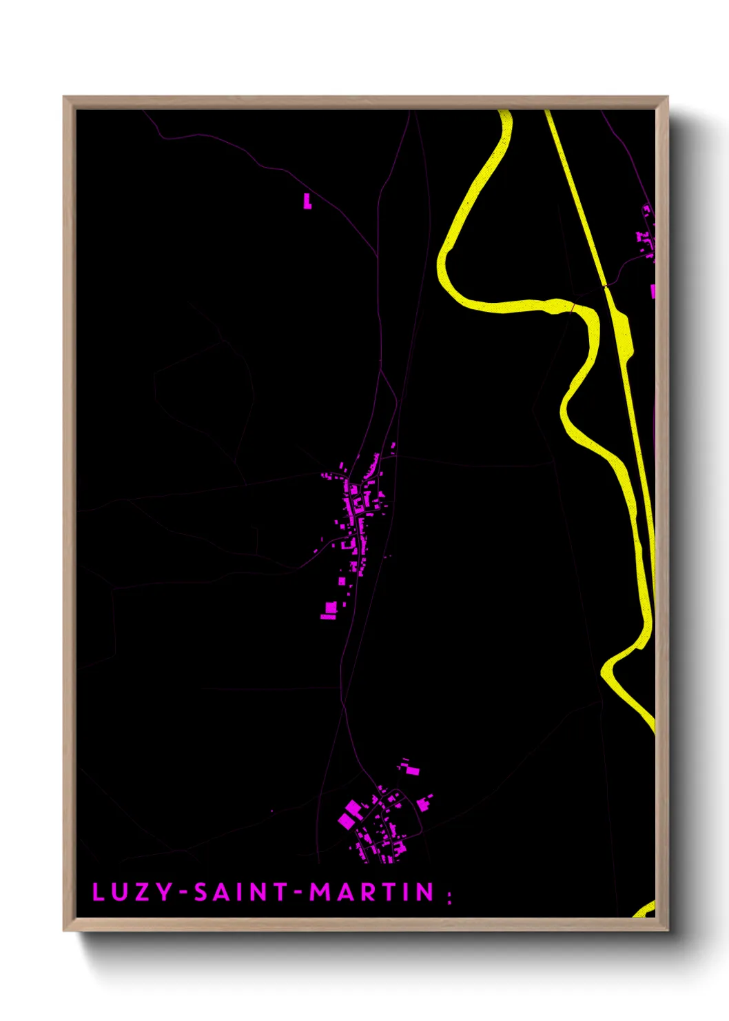 Un poster carteLuzy-Saint-Martin