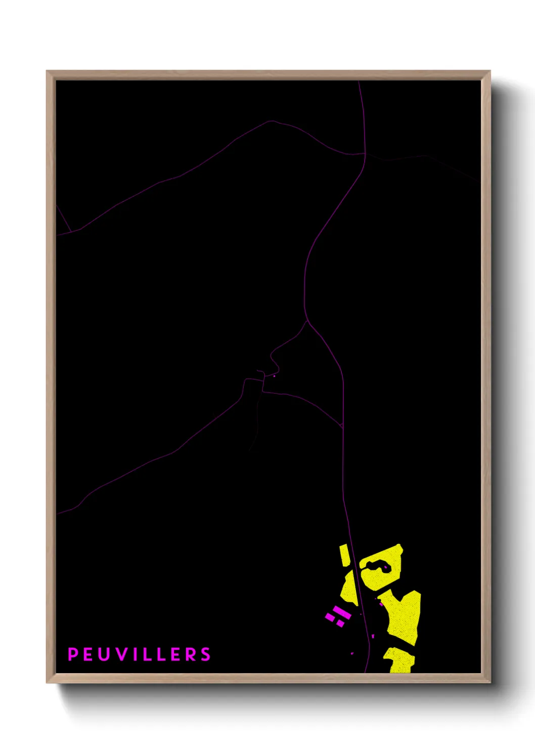 Une affiche de carte sur Peuvillers