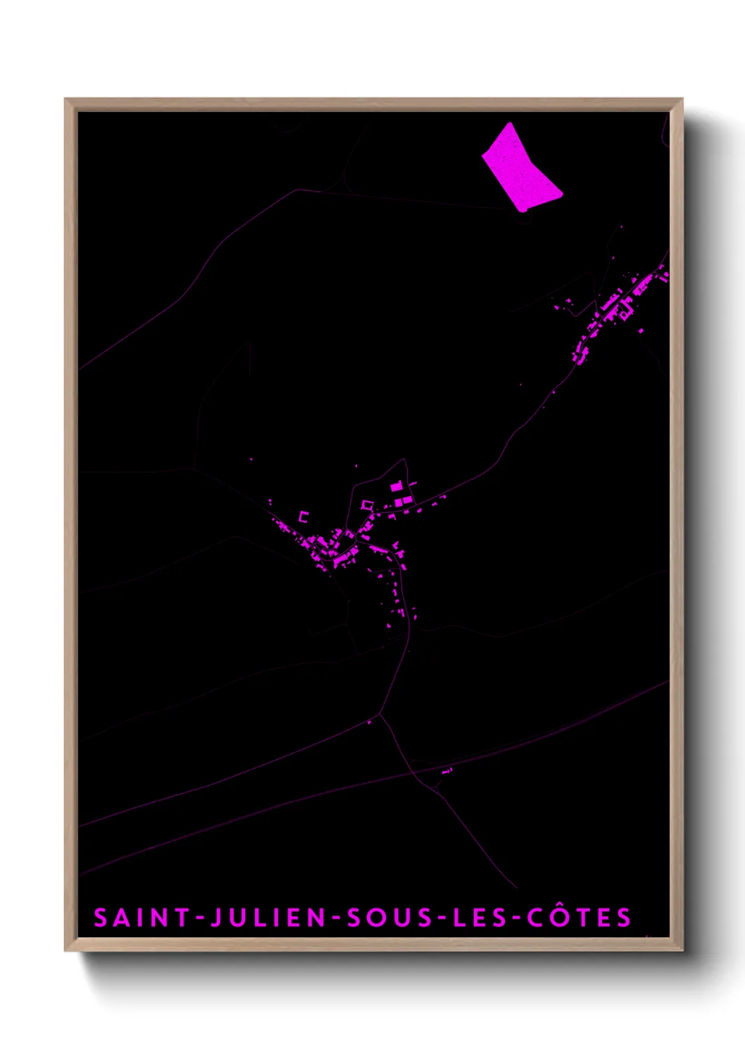 Un poster carteSaint-Julien-sous-les-Côtes