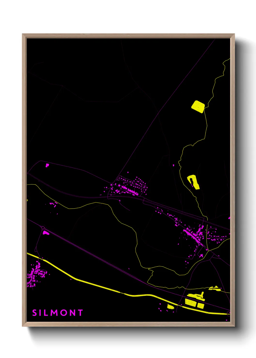 Une affiche de carte sur Silmont