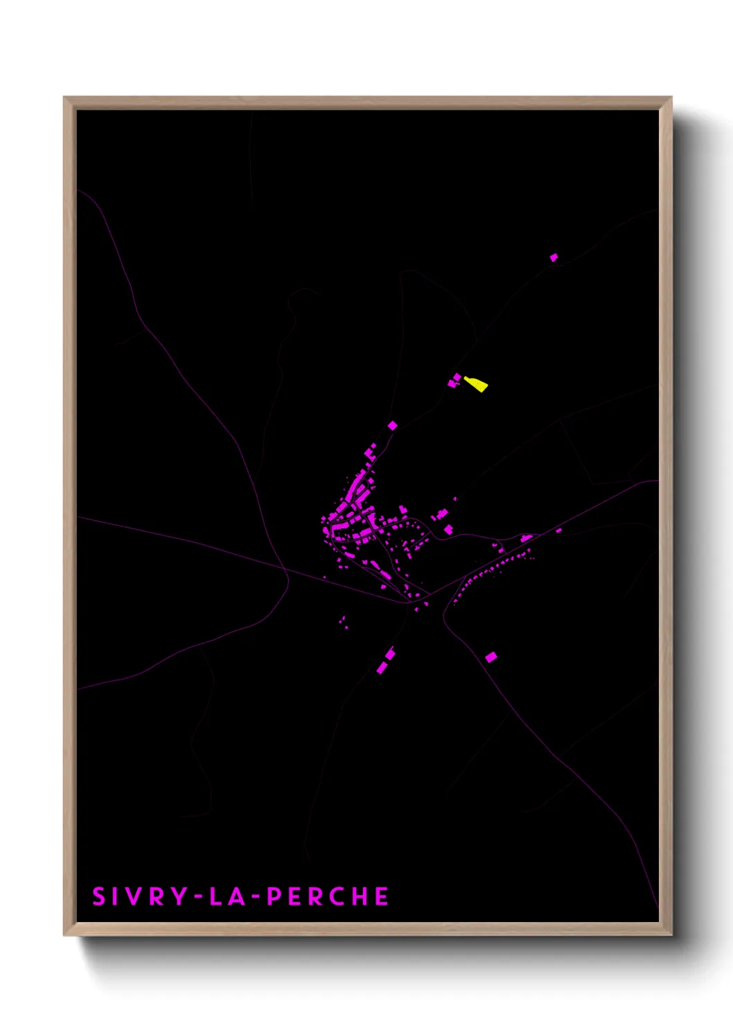 Une affiche de carte sur Sivry-la-Perche