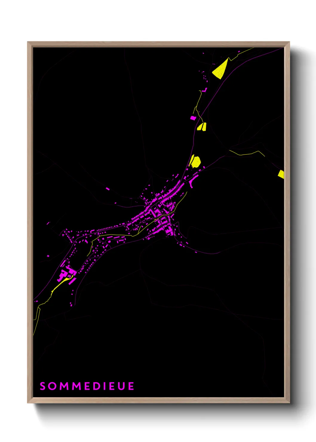 Une affiche de carte sur Sommedieue