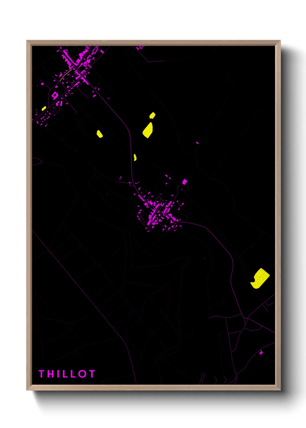 Une affiche de carte sur Thillot