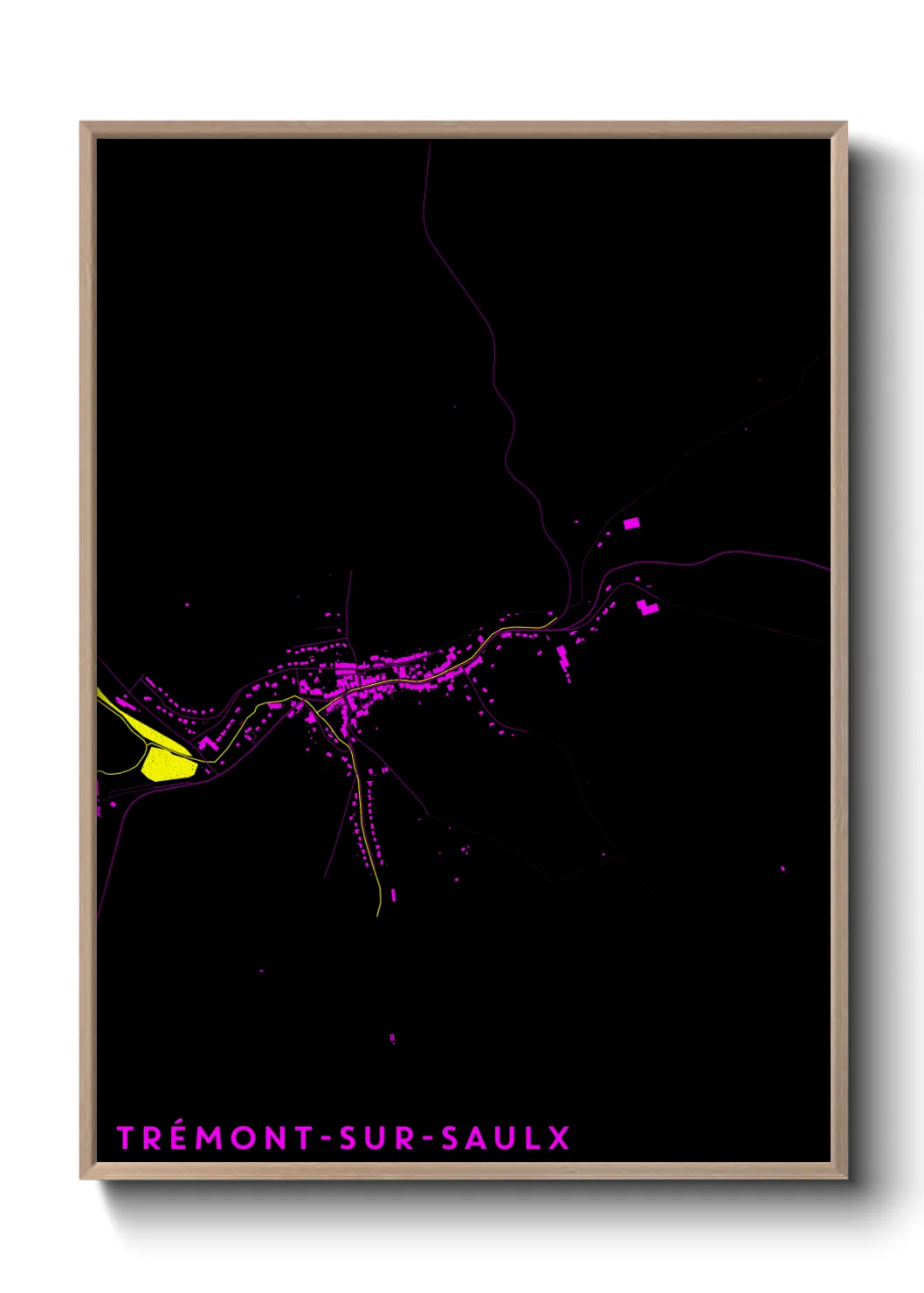 Une affiche de carte sur Trémont-sur-Saulx