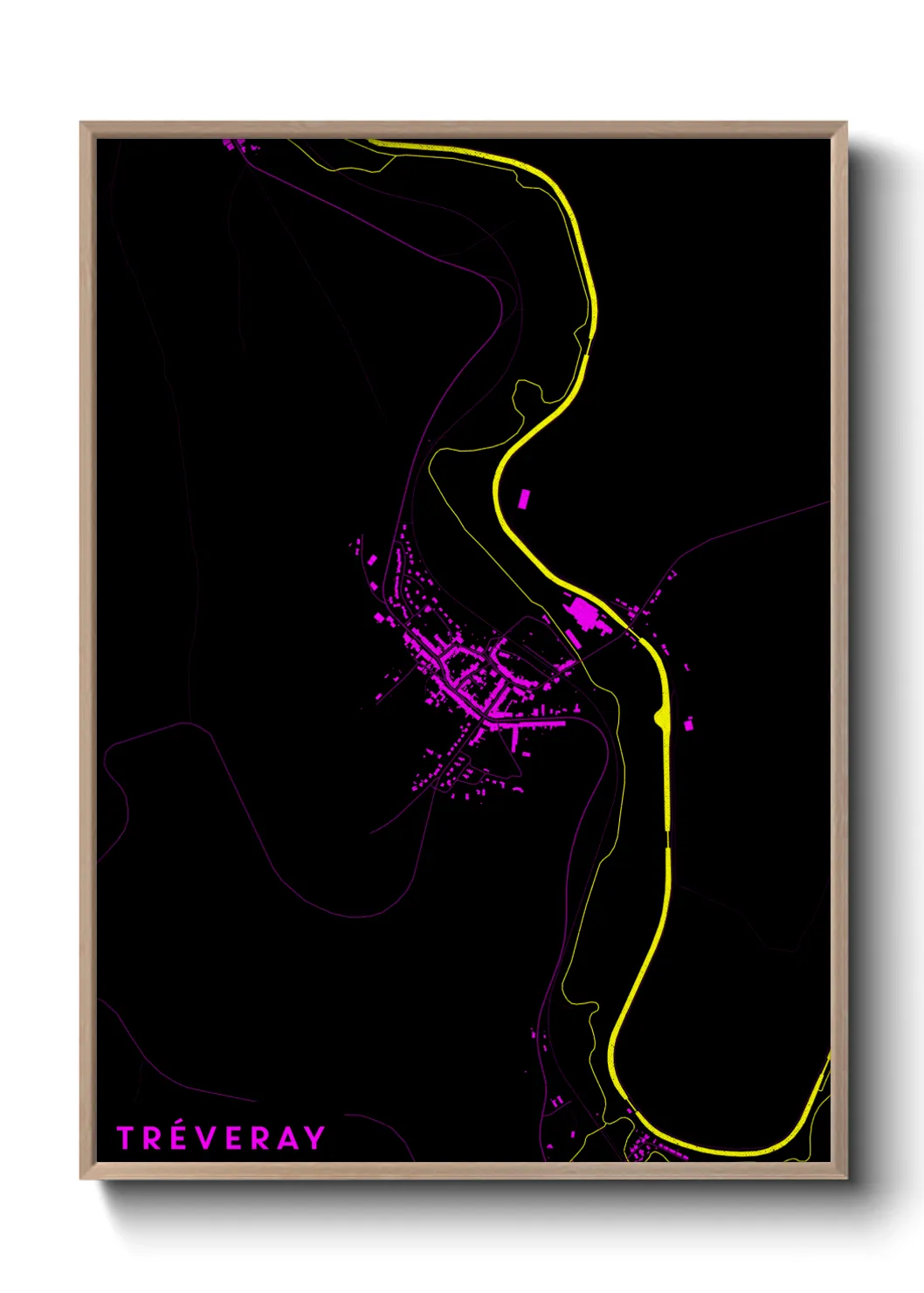 Une affiche de carte sur Tréveray