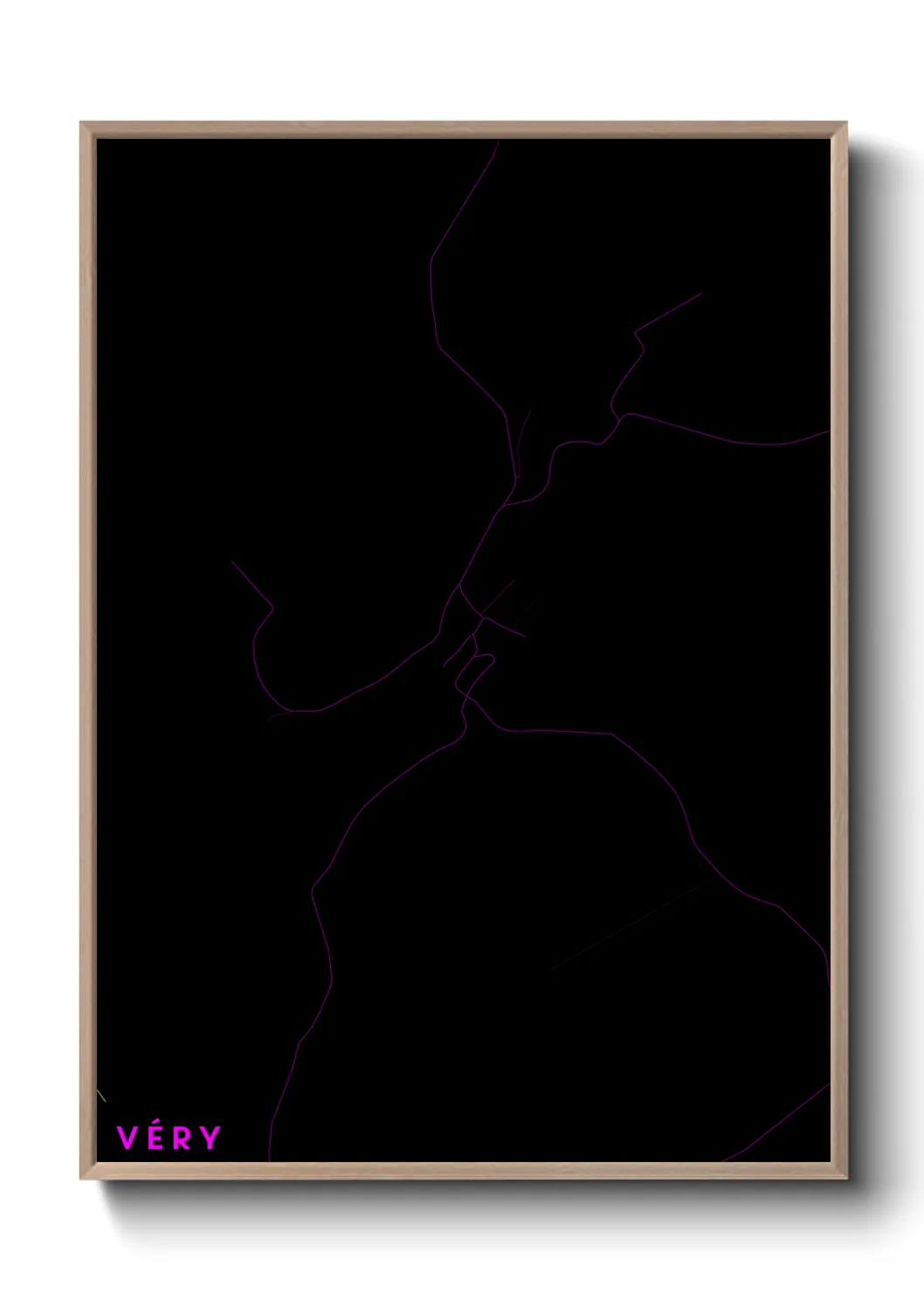 Une affiche de carte sur Véry