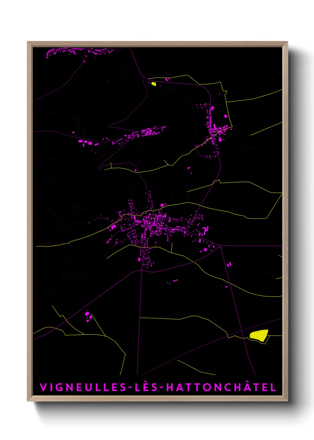 Une affiche de carte sur Vigneulles-lès-Hattonchâtel