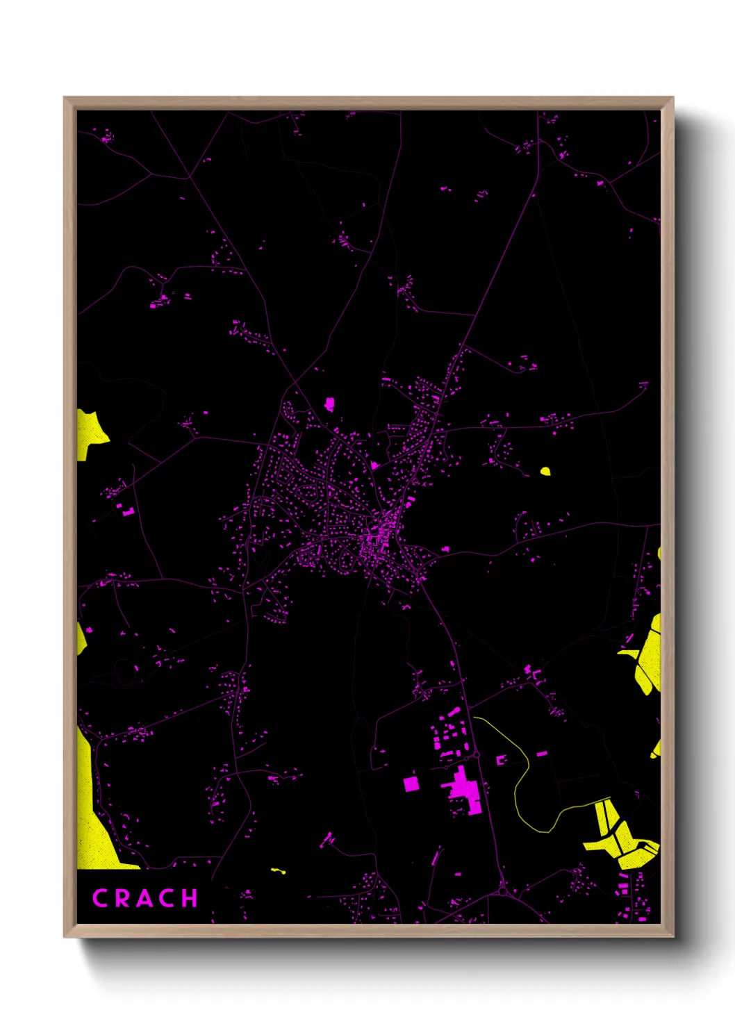 Une affiche de carte sur Crach