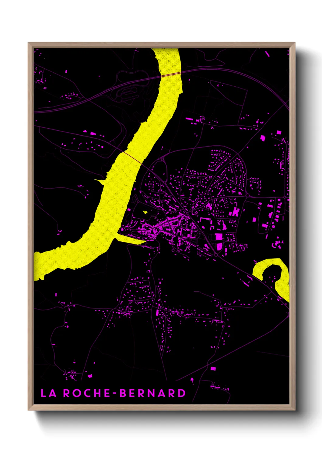 Une affiche de carte sur La Roche-Bernard