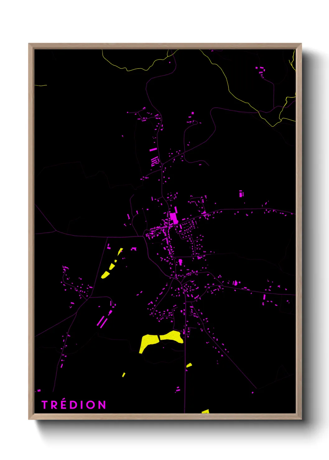 Une affiche de carte sur Trédion