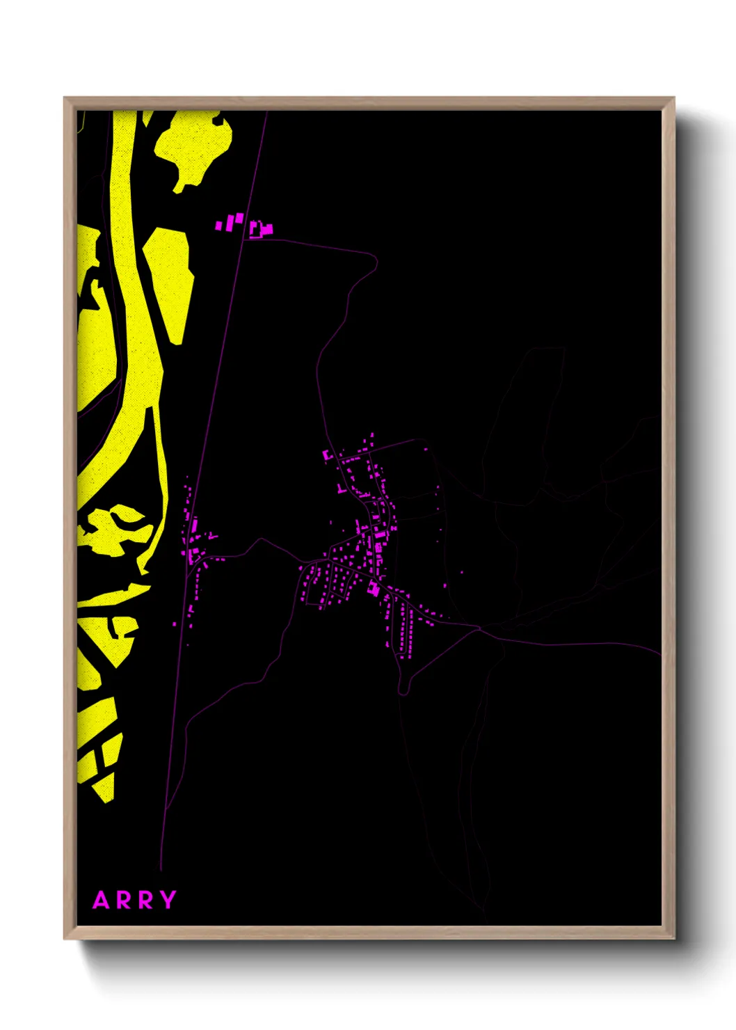 Une affiche de carte sur Arry