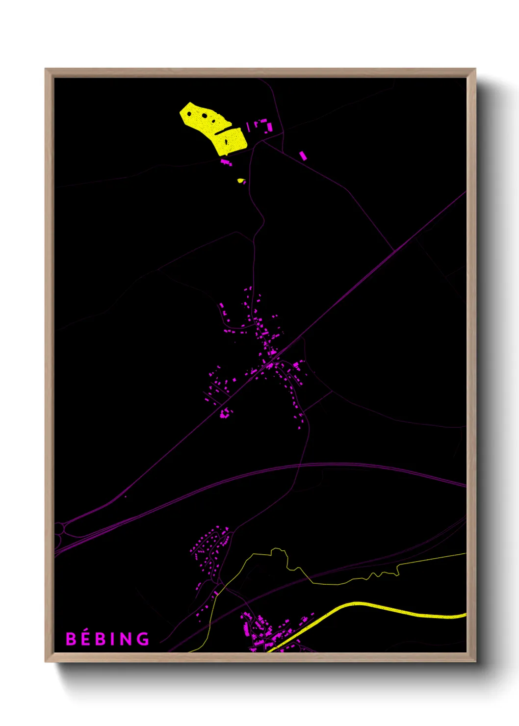 Une affiche de carte sur Bébing