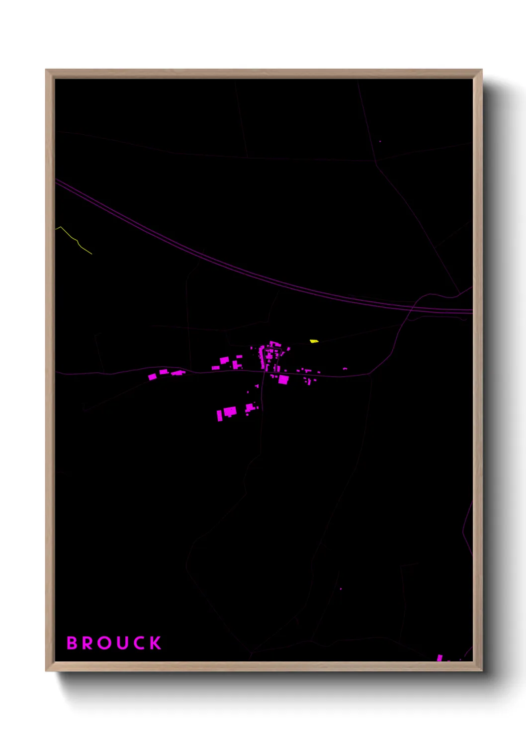 Une affiche de carte sur Brouck